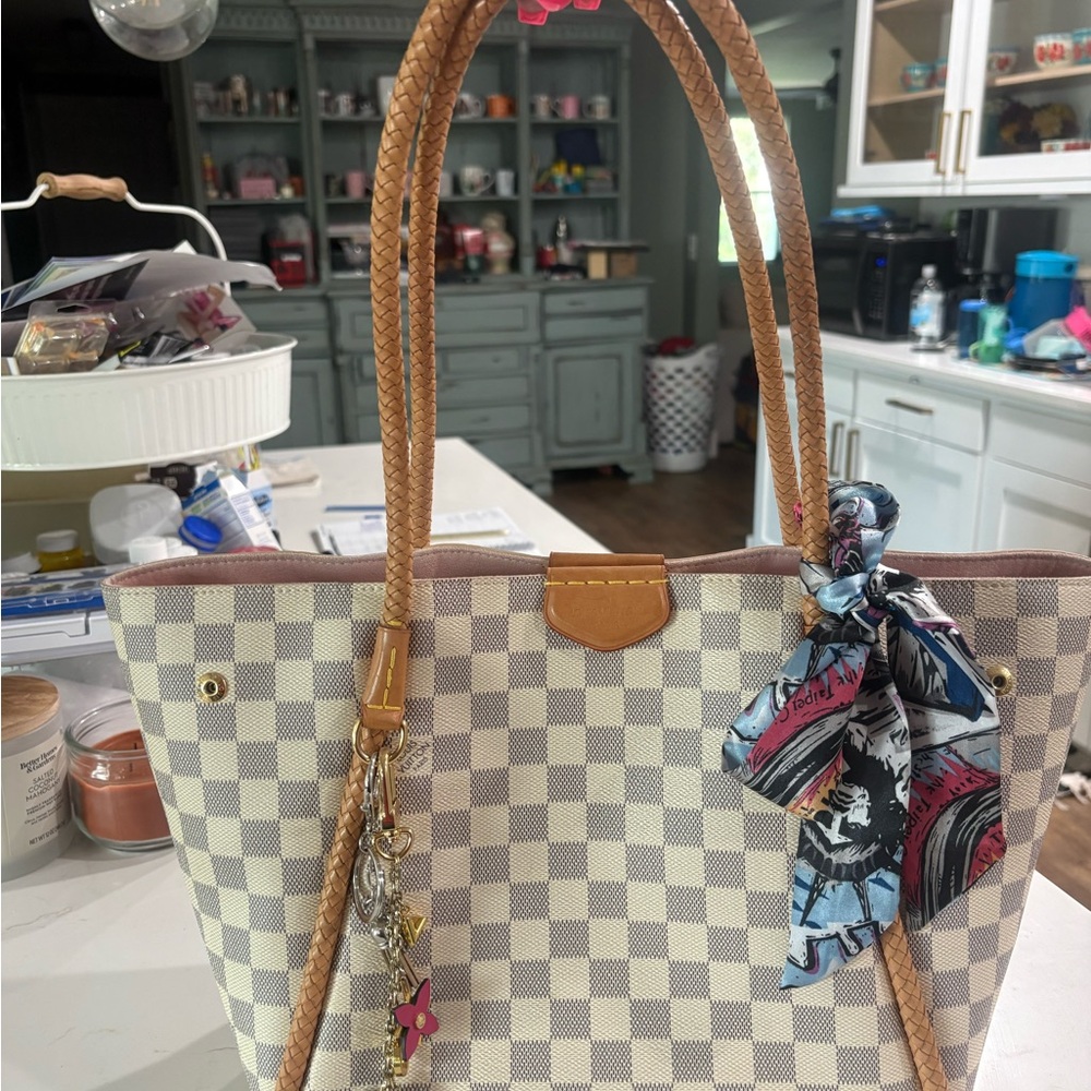 Louis Vuitton propriano Damier azure tote